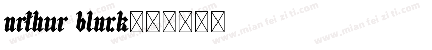 arthur black字体转换